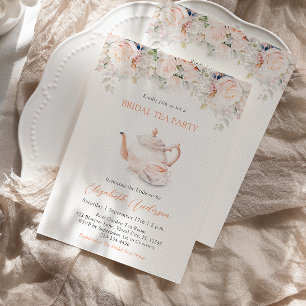 Invitation Pastel Blooms Bridal Tea Party