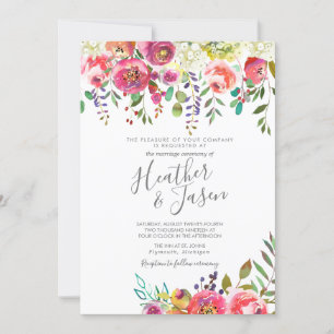 Invitation Pastel Blooms Imaginaire Floral Mariage