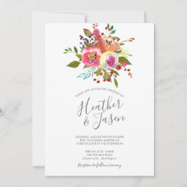 Invitation Pastel Blooms Imaginaire Floral Mariage