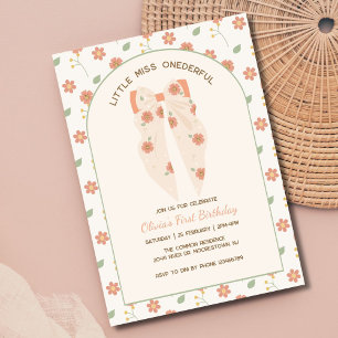 Invitation Pastel Boho Bow Anniversaire Bash