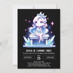 Invitation Pastel Castle Princess Anniversaire