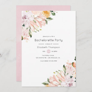 Invitation Pastel Floral Bachelorette