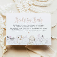Pastel Little Bunny Livres lapins pour Baby Card