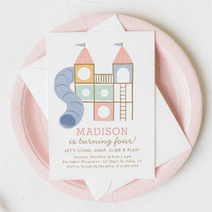 Invitation Pastel Playground Party in the Park Girl Birthday