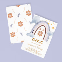 Pastel Rainbow Daisy 1er anniversaire