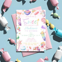 Pastel Watercolor Candy Land Anniversaire Thème de