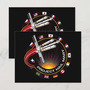 Invitation Patch de mission spatiale