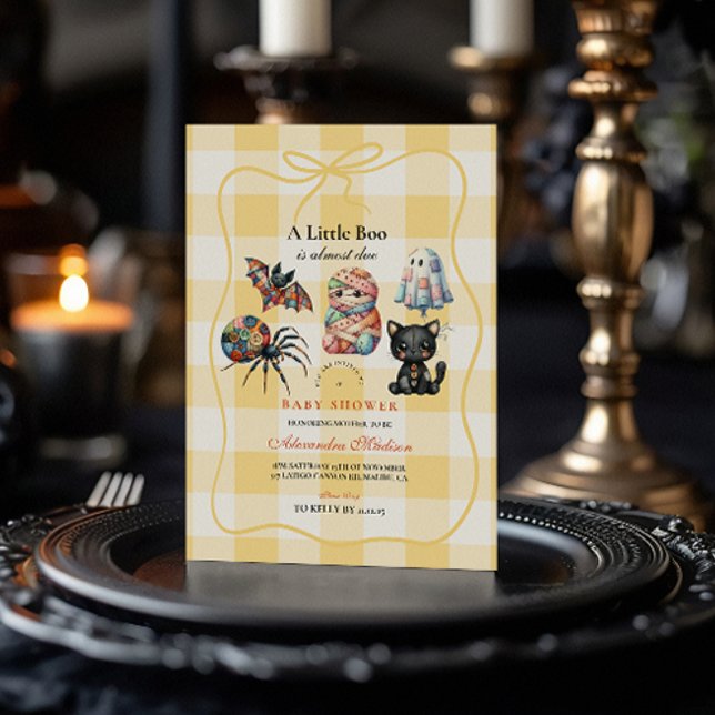 Invitation Patchwork Cosy Halloween (Créateur téléchargé)