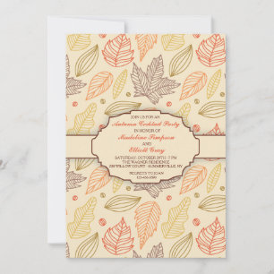Invitation Patern automne