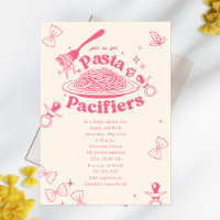 Pâtes Et Pacificateurs Baby shower Fille Doodle Ro