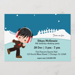 Invitation Patinage sur glace