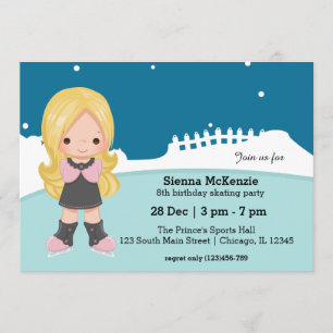 Invitation Patinage sur glace