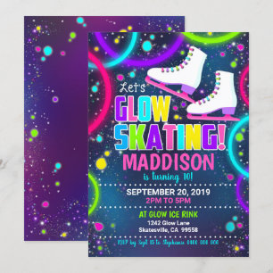 Invitation Patinage sur glace Invitation Patinage