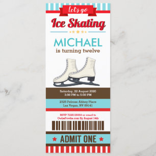 Invitation Patinage sur glace Sky Rink Sport Billetterie Pass