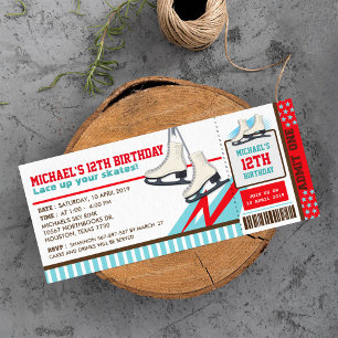Invitation Patinage sur glace Sky Rink Sport Billetterie Pass