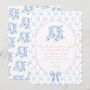 Invitation Patins à glace pour fête de patinage sur glace pre