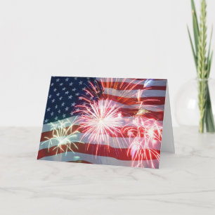 Invitation PATRIOTIC/PRETTY "4e OF JULY PARTY Invite"