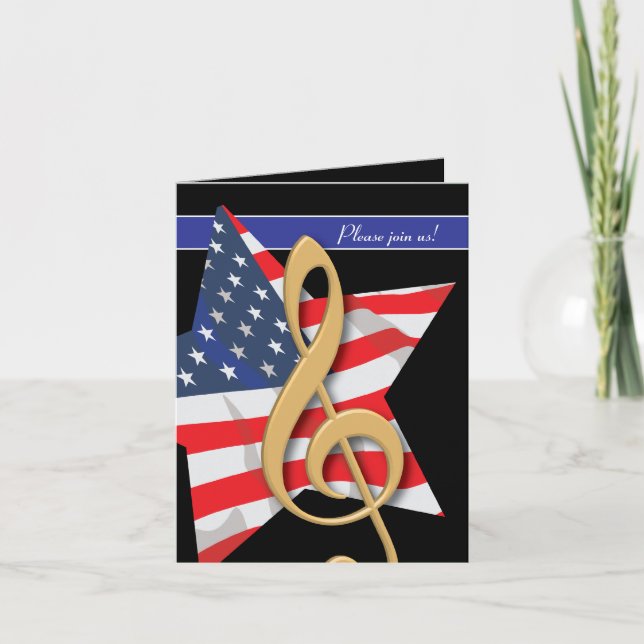 Invitation patriotique de musique (Devant)