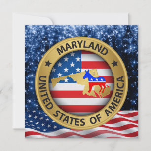 Invitation patriotique démocrate du Maryland - srf