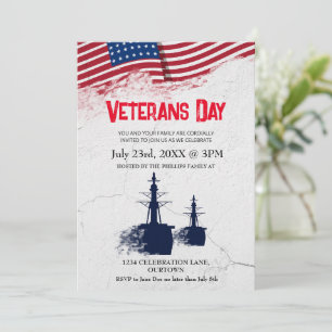 Invitation patriotique pour la Journée des vétéran