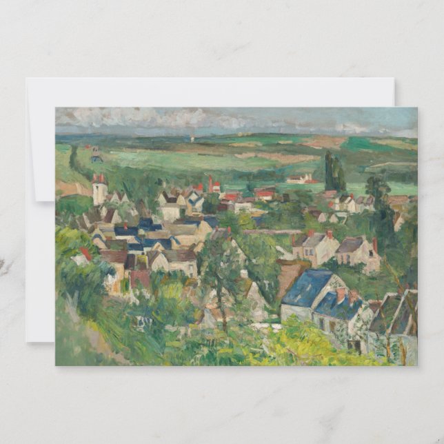 Invitation Paul Cezanne - Auvers, Vue panoramique (Devant)