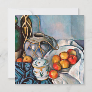 Invitation Paul Cezanne - La vie des pommes