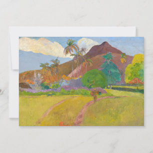 Invitation Paul Gauguin - Paysage tahitien
