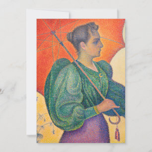 Invitation Paul Signac - Femme à l'ombrelle
