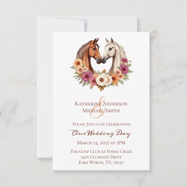 Invitation Pays Chevaux de l'Ouest (Devant)