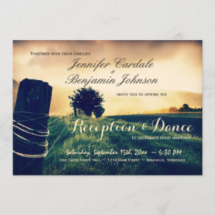 Invitation Pays clôture Réception après réception seulement I