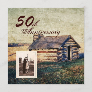 Invitation pays de l'ouest cabine 50e anniversaire mariage