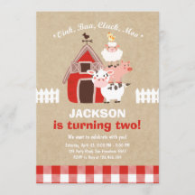 Pays de McDonald d'anniversaire d'invitations de