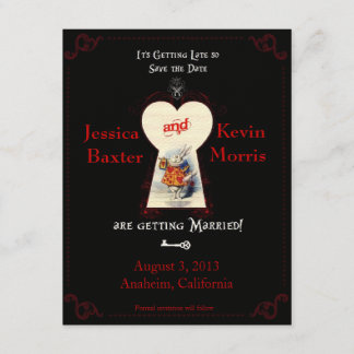 Invitation Pays des merveilles Enregistrer la date