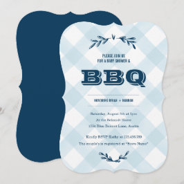 Invitation Pays En vichy Baby shower