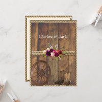 Pays Ouest Mariage Rouge Roses Plumes corde