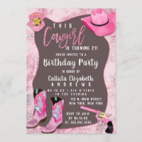 Pays Parties scintillant rose fille Aquarelle Anni