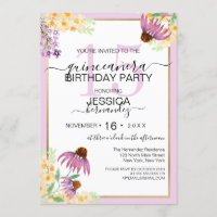 Pays rose violet jaune Fleur sauvage Quinceañera