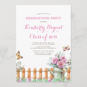 Invitation Pays rustique rural   Farmhouse Graduation Party