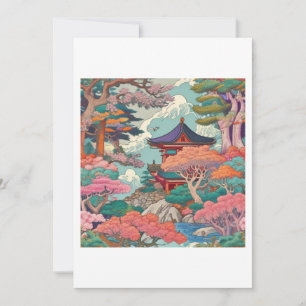 Invitation paysage asiatique