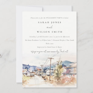 Invitation Paysage d'Asheville, Caroline du Nord Engagement