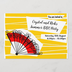 Invitation Paysage d'invitation du fan espagnol