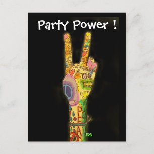 Invitation Peace & Party Power - Sauvegardez la da