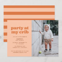 Peach Party à My Crib 1ère fête d'anniversaire