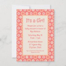 Peaches & Crème Floral Baby Girl Douche