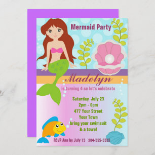 Invitation Pearl Mermaid
