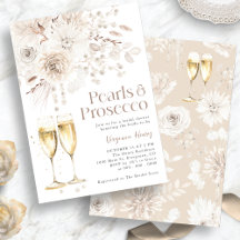 Pearls Prosecco Élégante Mariée
