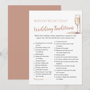 Invitation Pearls & Prosecco Traditions Mariages Jeu de marié