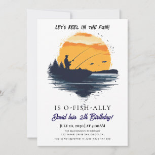 Invitation pêche Anniversaire