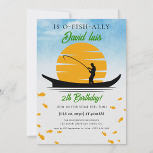 Invitation pêche Anniversaire
