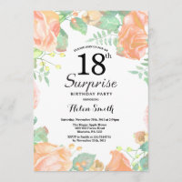 Pêche botanique Florale Surprise 18e anniversaire